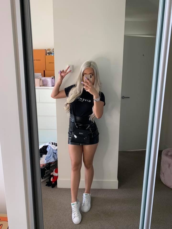 MINI CROC BLACK BAG