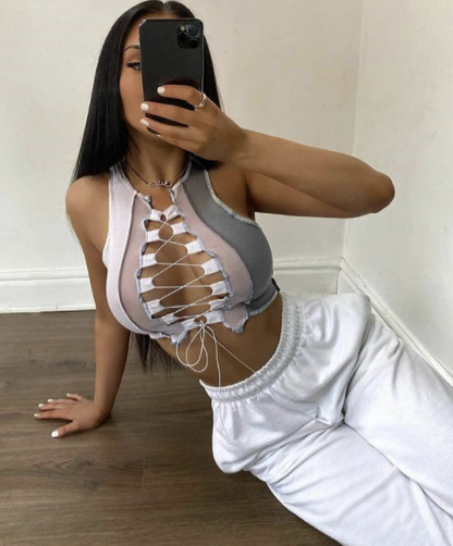 Tokyo Lace Up Crop