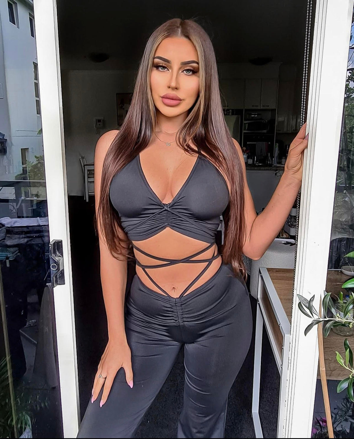 Molly Two Piece Set Black