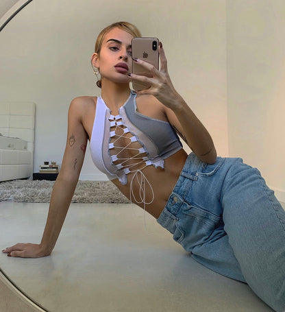 Tokyo Lace Up Crop