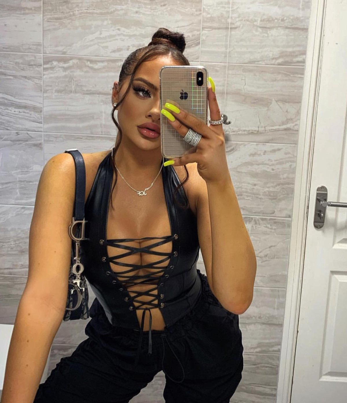 Trouble Lace Up Top