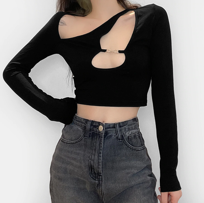 Anna Long Sleeve Buckle Top