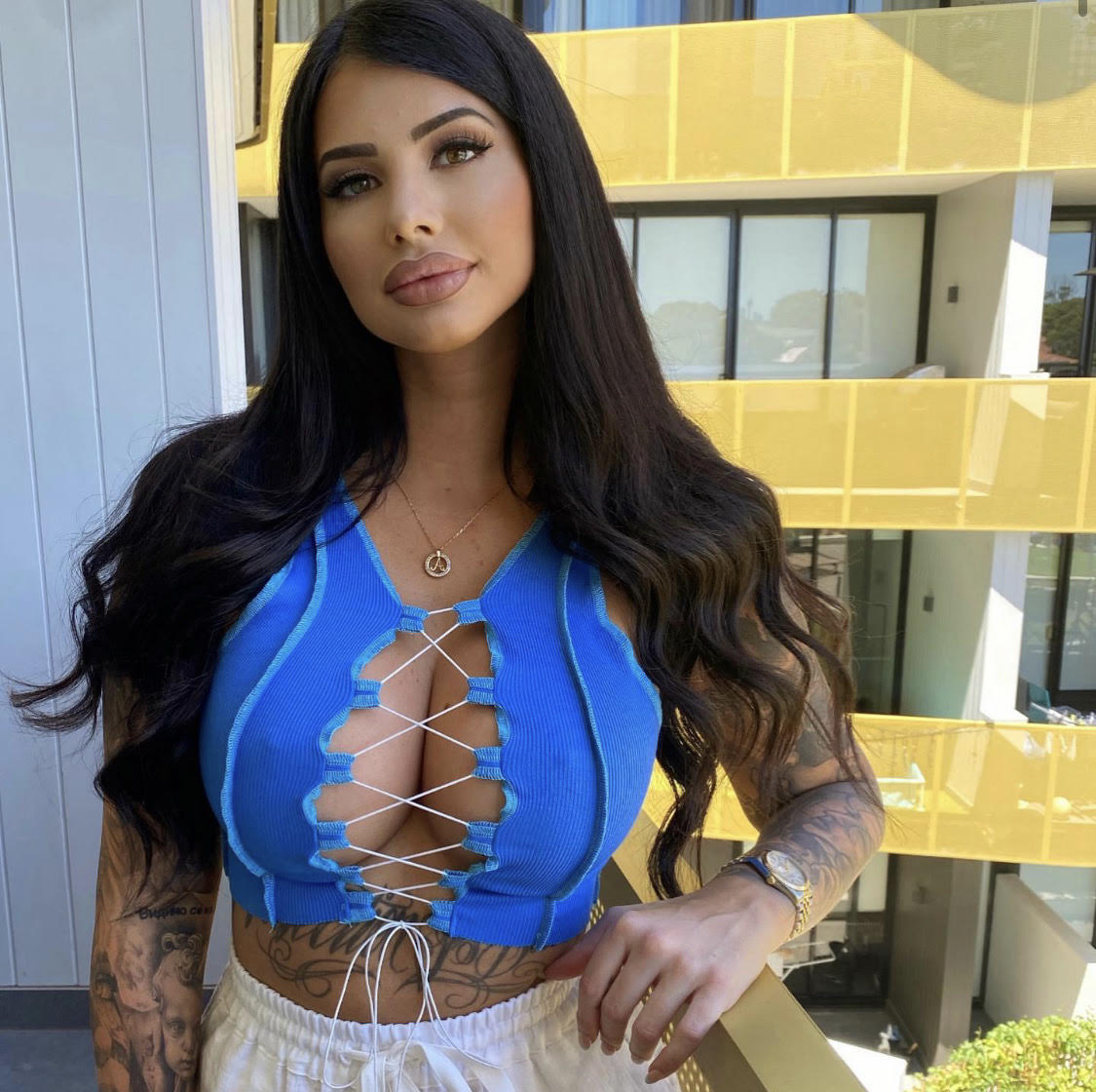 Siren Blue Lace Up