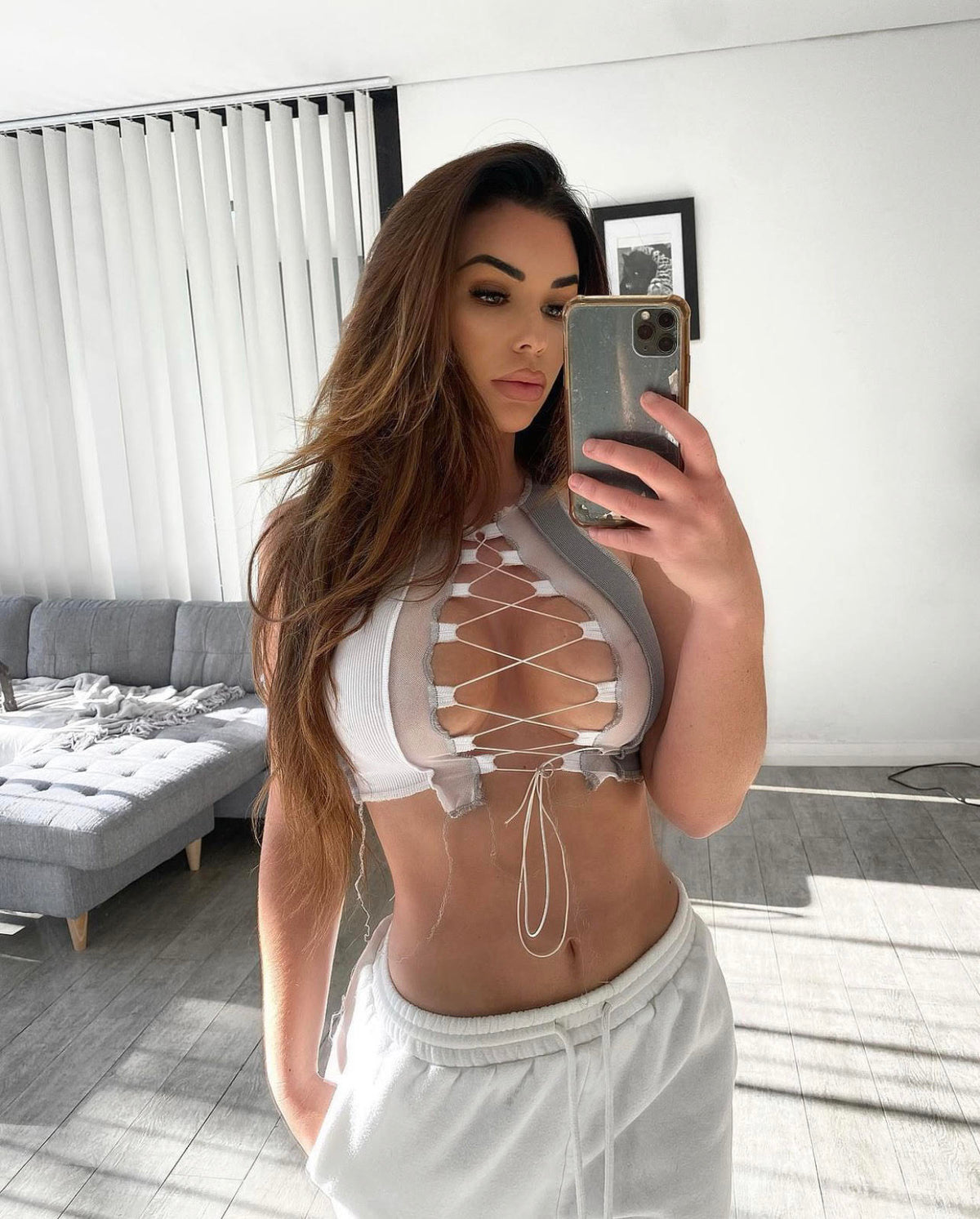 Tokyo Lace Up Crop