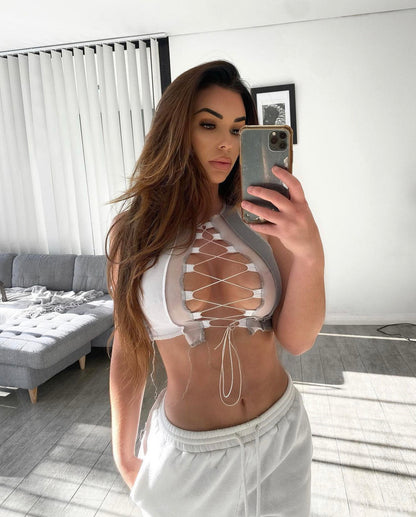 Tokyo Lace Up Crop